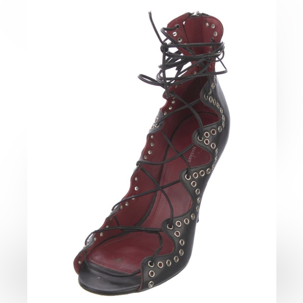 Isabel Marant / Size 7 / Lace-Up Heels with Metal Eyelets - Picture 2 of 5